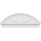 Ekena Millwork Segment Arch 4 Spoke Architectural Grade PVC Combination Pediment, 50"W x 19-3/8"H x 2-3/4"P PEDPC050X195SEG04 - alternate 6